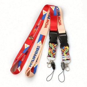 Promotional Eco-friendly Custom Logo Thermal Transfer Printing <b>Polyester</b> Neck Boho Keychain <b>Lanyard</b> - Product Image 3