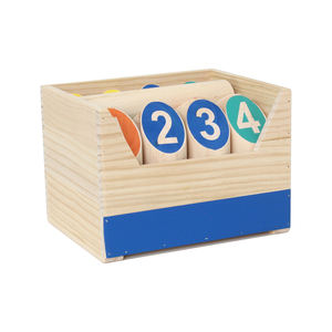 <span class=keywords><strong>Jeu</strong></span> de <span class=keywords><strong>quilles</strong></span> en bois, <span class=keywords><strong>jeu</strong></span> de <span class=keywords><strong>quilles</strong></span> de jardin, <span class=keywords><strong>jeu</strong></span> de bowling en plein air, <span class=keywords><strong>jeu</strong></span> de blocs numérotés de 12 pour les enfants pour apprendre les mathématiques et les compétences sociales - Product Image 4