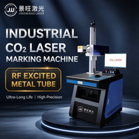 Machine de marquage laser CO2 CNC professionnelle pour gravure sur matériaux non métalliques, 30W 50W, tube RF USA, système de refroidissement intégré