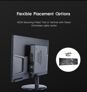 Mini PC de bureau Core I5 8300H |   16 Go de RAM DDR4, 256 Go de SSD, double écran 4K, HD+VGA |   Ordinateur <span class=keywords><strong>compact</strong></span> pour la maison, l'éducation et les affaires - Product Image 6