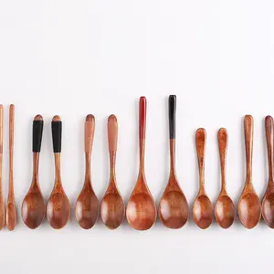 Chinese Factory New Products On China Market Direct Sale Japanese And Korean Style Phoebe Spoons Wood Soup Spoon