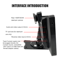 OEM/ODM Pantalla Inalámbrica Portátil de 10.26 Pulgadas con Apple CarPlay y Android Auto, Cámara Dual 2K, Radio para Auto Compatible con Todos los Modelos de Vehículos