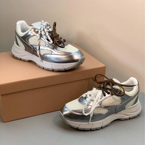 Zapatillas Retro para <span class=keywords><strong>Mujer</strong></span>, Suela Gruesa, Nueva Serie Combinada de Color Blanco Torre, Cuero Genuino, Logotipo Original - Product Image 1