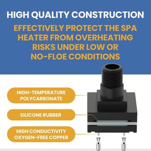 Interrupteur de pression de remplacement pour chauffages de spas et bains à remous, compatible avec les modèles Watkins Solana <span class=keywords><strong>Caldera</strong></span> pour Spot Relay/Rhythm/Tempo (2011+) SX TX - Product Image 6