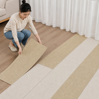 Tapis de sol en polyester, autocollant mural pour carrelage, papier peint auto-adhésif épaissi imperméable, autocollant de plafond, tapis moderne pour bureau et hôtel