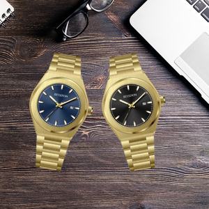 Custom Logo Luxury <b>Men's</b> Stainless Steel Wristwatch <b>Men's</b> Gold Quartz <b>Watch</b> with 42mm Dial Business for <b>Men</b> - Product Image 4