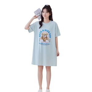 Jiatai <b>Sleeping</b> Beauty Nightgown Stretch Cotton One Size <b>Light</b> Green Women Sleepwear - Product Image 5