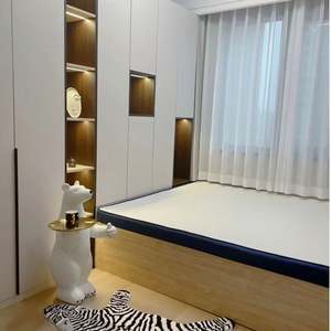 Aimsp Modern Simple Multi-functional Hotel Home Integrated Cabinetry Bedroom <b>Wardrobe</b> Desk Tatami Bed School - Product Image 1