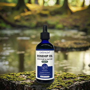 Sérum d'huile de rose musquée biologique pressée à froid, soin anti-âge pour le visage, liquide hydratant pour la réparation de la barrière cutanée, soin de nuit - Product Image 2