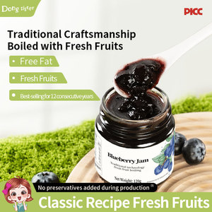 OEM ODM trà bong bóng Thành phần bánh quy mứt trái cây kem tráng miệng 120g Mứt Việt quất - Product Image 2