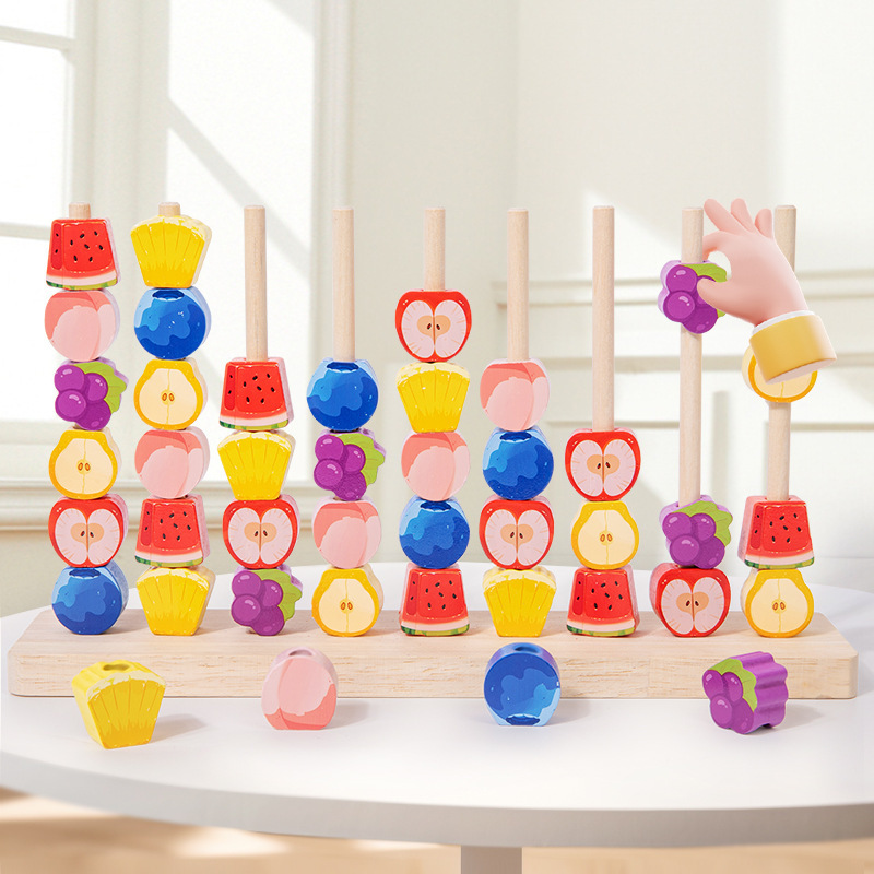 Jeu d'anneaux de fruits
