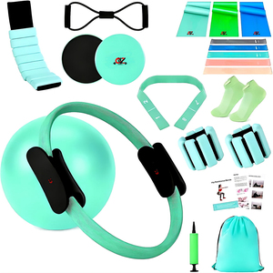 <b>Workout</b> Fitness Yoga 20 25cm Soft Ball Custom Training Silicone Ankle Weight Kit with Ring Resistance <b>Band</b> Pilates Accessories - Product Image 1