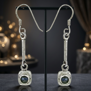 Latest Design Fine <b>Dangle</b> <b>Silver</b> Lapis Lazuli Long Women's Luxury <b>Earrings</b> - Product Image 3