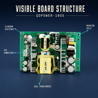 Alimentation à découpage à cadre ouvert double sortie 195W 33V 5A 15V 2A SMPS AC DC PCB pour amplificateur audio, laser, industriel, OEM