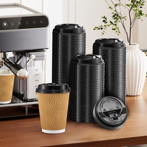 ฝาปิดแก้วกาแฟแบบใช้แล้วทิ้ง PP/PS เกรดอาหาร ป้องกันการรั่วซึม เป็นมิตรกับสิ่งแวดล้อม ปรับแต่งได้ สำหรับเครื่องดื่ม - Product Image 2