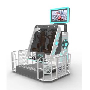 Simulateur de montagnes russes VR 2 places à 360/720 degrés, plateforme de mouvement 9D en fibre de verre et métal pour centres commerciaux (intérieur/extérieur) - Product Image 3