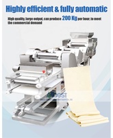 Machine à rouler la pâte entièrement automatique en acier inoxydable, presse à rouler la pâte, laminoir à pâte pour baklava, phyllo, sommerset, enveloppe de pain, maison