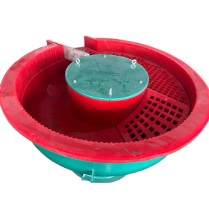 250l पेबल पत्थर पेंट मिश्रित सतह परिष्करण गोल बैरल कंपन पीसने मशीन - Product Image 4