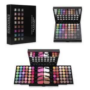 Großhandel Hochwertiges Make-up 78 Farben Profession elles Make-up Set Palette Lidschatten Private Label Benutzer definierte Lidschatten Palette Set