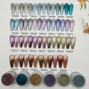 Poudre chromée effet miroir, styles Morandi, pour ongles DIY, fournie par l'usine OEM - Product Image 5