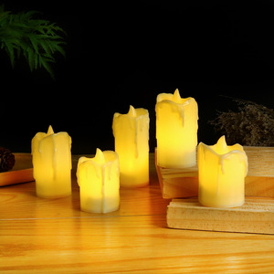 <span class=keywords><strong>Bougies</strong></span> de thé sans flamme à LED Lampes de thé électriques <span class=keywords><strong>Bougies</strong></span> de cire à LED pour la décoration intérieure de Noël - Product Image 1