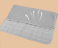 Coussin rafraîchissant pour animaux de compagnie en soie glacée, confortable et respirant, imperméable, pour chat et chien, avec support lombaire et coussin de siège – Idéal pour l'été