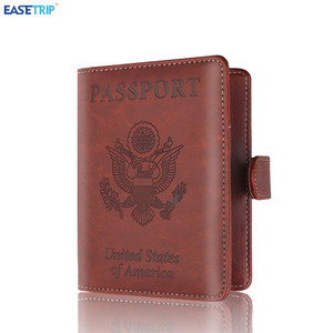 Best Design Rose Gold Travel Passport Cover Button Closure PU Leather <strong>Ticket</strong> <strong>Holder</strong> - Product Image 5