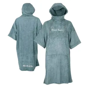 Adult Swim Bath Beach Robe Quick Dry Pool Robe Personalized Surf Poncho Hooded Changing Towel