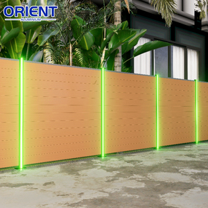 Clôture de jardin extérieure en <span class=keywords><strong>aluminium</strong></span> : <span class=keywords><strong>prix</strong></span>, poteaux et panneaux à lattes horizontales pour une intimité optimale - Product Image 5