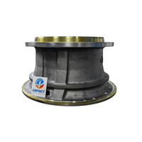 Coque supérieure en acier moulé pour concasseur, cadre supérieur robuste en fonte pour pièces de rechange de machines de concassage de pierres minières