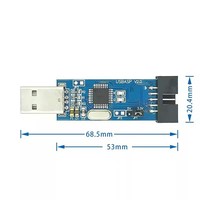 Programador AVR 51 ISP USBISP V2.0 com Proteção Contra Sobrecarga e Recuperação Automática