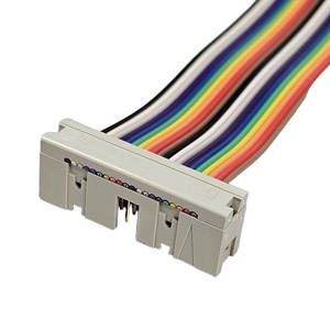 Cable de Expansión IDC Macho a Hembra de 20 Pines con Conector de Hebilla de Mariposa y Cable Plano Arcoíris - Product Image 4