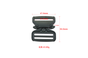 Nueva hebilla <span class=keywords><strong>de</strong></span> cinturón táctica para exteriores personalizada con logotipo <span class=keywords><strong>de</strong></span> metal lateral <span class=keywords><strong>de</strong></span> liberación rápida, accesorio para bolsa DIY - Product Image 3