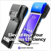 Terminal POS Android 14, Máquina de Pago Móvil Portátil, Pantalla Táctil de 6 Pulgadas, 4G WiFi NFC, Impresora de Recibos de 58 mm, F1