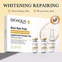 Vente en gros OEM BIOAQUA Ensemble de soins de la peau Poudre lyophilisée pour blanchir, éclaircir, réparer, hydratant Combinaison de soins de la peau