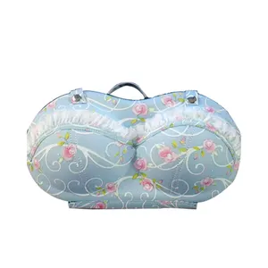 Dustproof Storage Bag Box Protect Bra Organizer Female Underwear Garment Carry Travel Pouch Case With Lace