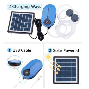 OTHC AP008 taşınabilir güneş su pompası pil hava hortumları ve kabarcık taşlar ile işletilen 3 çalışma modları gölet havalandırıcı oksijenatör - Product Image 4