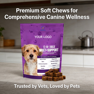 OEM/ODM 10 en 1 MAX Complément multivitaminé à mâcher pour chien avec glucosamine, MSM et probiotiques, supplément multivitaminé quotidien à mâcher pour animaux de compagnie - Product Image 5