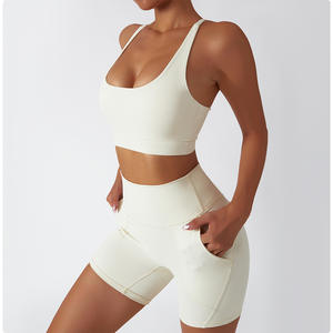 Vêtements de Yoga en Nylon recyclé écologique, ensemble de Yoga sans couture pour femmes, ensembles de Fitness, d'entraînement, survêtement pour femmes - Product Image 3