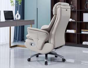 Nuova Sedia da Ufficio Direzionale di Lusso Ventilata e Reclinabile in Pelle Premium per Casa e Ufficio - Product Image 3