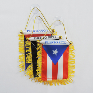 Drapeau national <span class=keywords><strong>de</strong></span> Porto Rico double face personnalisé <span class=keywords><strong>de</strong></span> 3x5 pouces petit drapeau <span class=keywords><strong>de</strong></span> fanion <span class=keywords><strong>de</strong></span> miroir <span class=keywords><strong>de</strong></span> voiture avec ventouse et <span class=keywords><strong>glands</strong></span> - Product Image 5