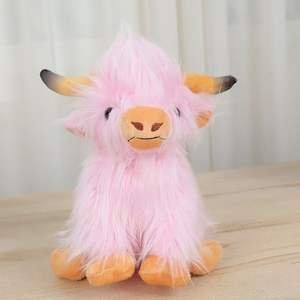 Venta al por mayor Highland Cow Plush Toy Super Soft Scottish Cow Edredón Nuevo producto transfronterizo Tipo de oso para ocasiones de cumpleaños - Product Image 3