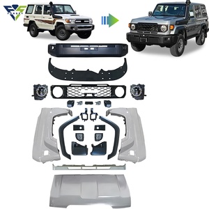 Kit carrosserie de mise à niveau pour <span class=keywords><strong>Toyota</strong></span> <span class=keywords><strong>Land</strong></span> <span class=keywords><strong>Cruiser</strong></span> 2014-2023, comprenant pare-chocs, capot et phares, pour le transformer en kit carrosserie LC76 2024 - Product Image 1