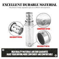 Silencieux d'échappement de moto, insert silencieux universel 38-48mm pour Harley Touring Street Glide Sportster XL Softail Dyna
