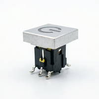 Interrupteur Tactile Électronique en Plastique Série CHA C601A 12mm 250V 1NO Symboles Personnalisables LED Simple ou Double