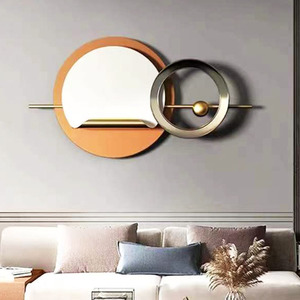 120*60cm luce di lusso decorazione della parete ciondolo <span class=keywords><strong>moderno</strong></span> semplice <span class=keywords><strong>sala</strong></span> <span class=keywords><strong>da</strong></span> <span class=keywords><strong>pranzo</strong></span> camera <span class=keywords><strong>da</strong></span> letto parete rotonda in metallo appeso a parete decorazione - Product Image 1