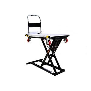 호텔용 300KG 휴대용 전동 시저 포크 슬라이드 레일 이동식 카트 유압 리프트 차량 화물 취급 및 상하차용 - Product Image 3