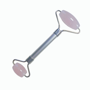 Rouleau de jade en quartz rose de haute qualité avec logo personnalisé, anti-âge, en alliage de zinc - Product Image 3