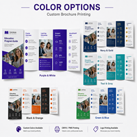 Impresión de Folletos de Arte Multipanel Personalizados, Guía de Programas Educativos, Catálogo, Impresión Offset CMYK, Laminación de Película, Encuadernación Perfecta