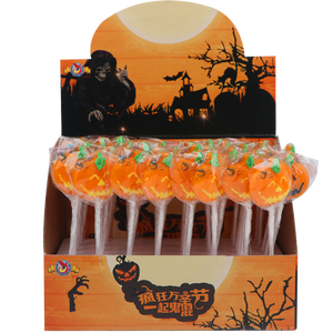 Piruleta de Halloween de 12g con Forma de Calabaza, Fantasma <span class=keywords><strong>y</strong></span> Bruja, Caramelos Duros con Sabor a Frutas Variadas <span class=keywords><strong>para</strong></span> el Truco o el Trato - Product Image 3
